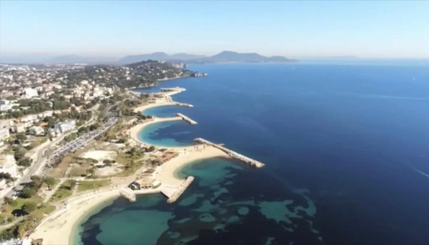 T2 Vue Mer Toulon Plage Mourillon Γαλλία